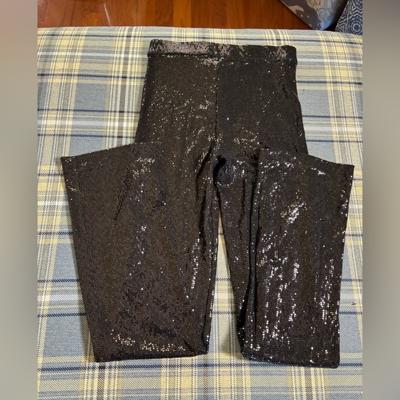 Zara sequined high rise flare size small NWOT Blogger’s Favorite - Picture 10 of 13